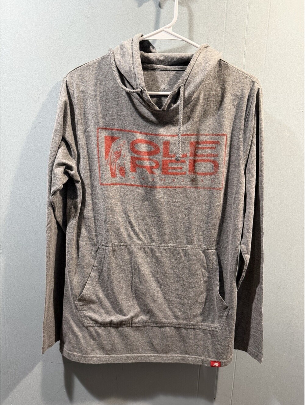 Mens Sportiqe Hoodie T Shirt Size Medium Gray